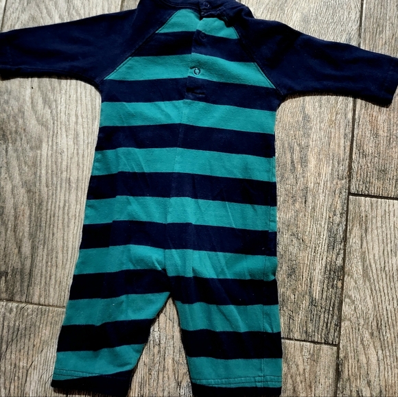 Gymboree Baby Boys 3-6 Rugby Striped Romper - Picture 3 of 8